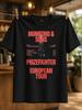 Mumford Prizefighter Red European Tour Lettering With Small Central Photo And City Date List Unisex All TShirt
