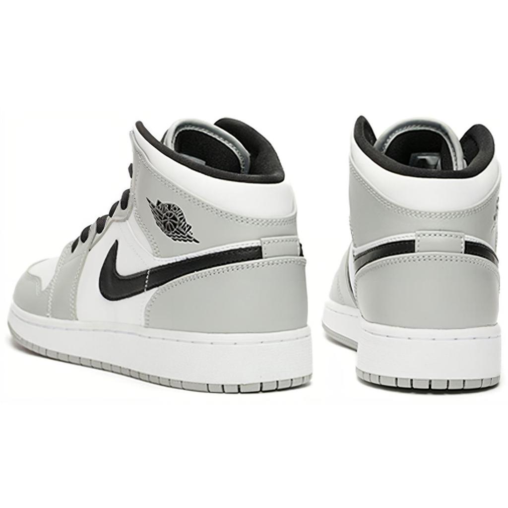 Jordan 1 Mid Light Smoke Grey GS 554725-092