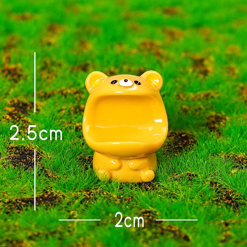 Micro-landscape Ornaments, Big Mouth Animal Garden Landscaping, Home Desktop Resin Craft Decorative Items, Small Ornaments
