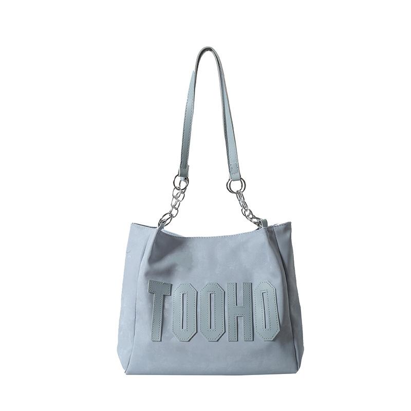 Summer Fashion Simple Commuter Big Bag Women's New Fashion Fashionable Canvas Bag Large Capacity Tote Bag