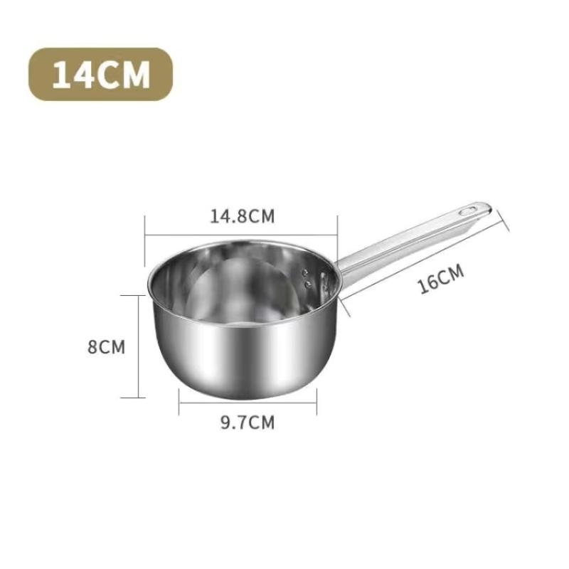 Stainless Steel Water Scoops Multipurpose Hanging Soup Ladle Wooden Handle Large Capacity Water Spoon Kitchen Cooking