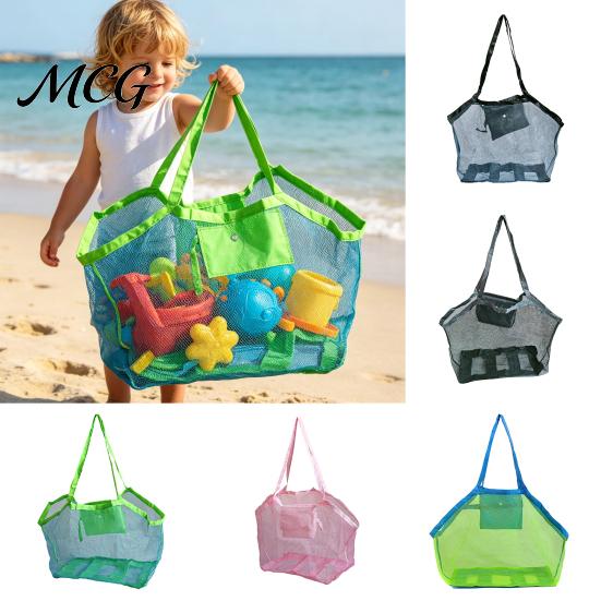 Faltbare Reisetasche Strand-Aufbewahrungstasche, Leichte Netz-Atmungsaktive Essentials Einfach zu tragende Tasche, für Outdoor-Partys Platzsparend