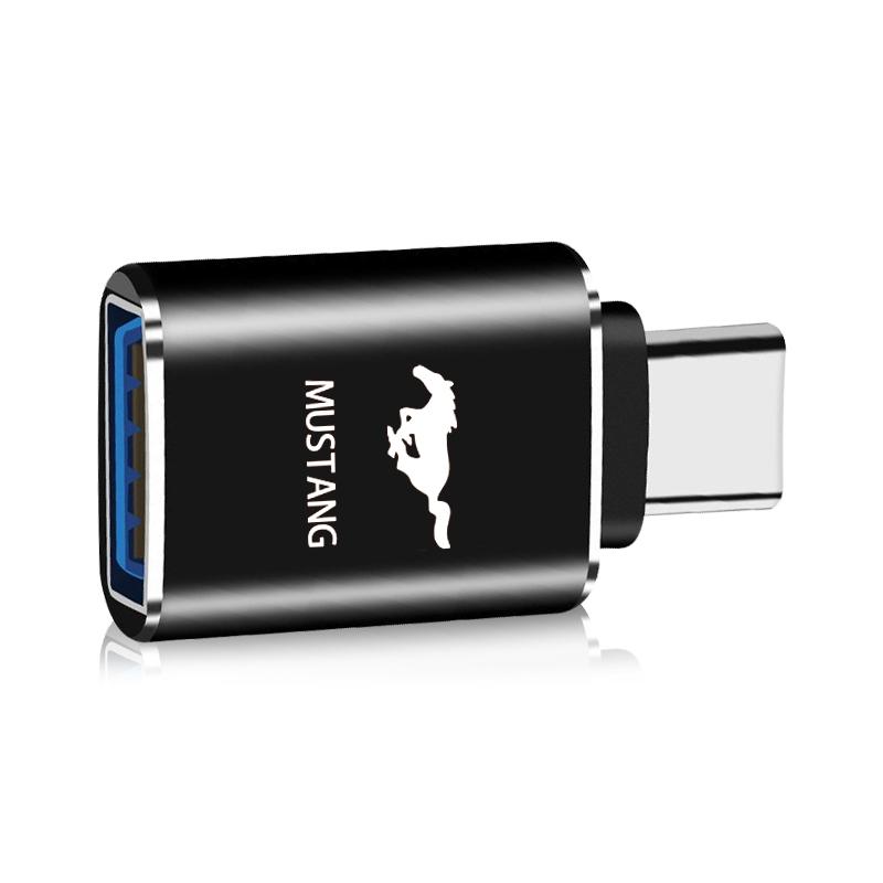 1Pcs Car Usb Type C Cable Converter Charging Adapter Car Accessories For Ford Focus Mondeo Kuga Fiesta MK7 Escort Explorer Edge 2 4 MK2 MK4