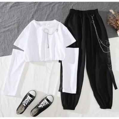 Women's Overalls Suit Western Style Cool Girl All-match Domineering Two-piece Suit
