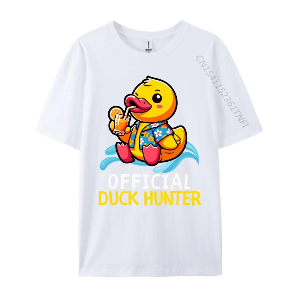 Duck Cruise Boat Shirt Rubber Duck Hunting Squad Camisas Basicas Hombre Unisexs Shirts Camisa Casual Hip Hop Polyester Unisex Tshirt S