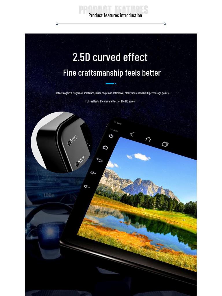 7palcový HD displej navigace a panoramatický záznamník jízdy s hlasovým ovládáním a vestavěným DVD přehrávačem