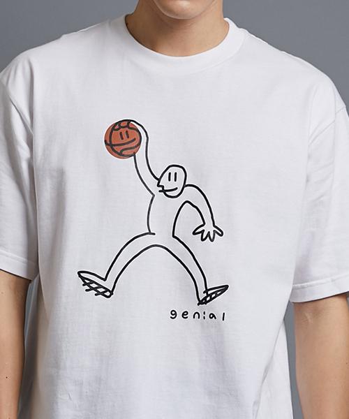 CONCEPTUAL [Conceptual X Genial] Jumpman Short Sleeve T-Shirt_White