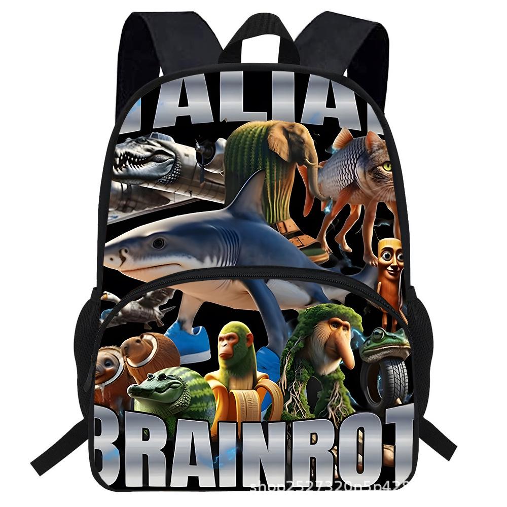 Stickman Italian Brainrot Backpack