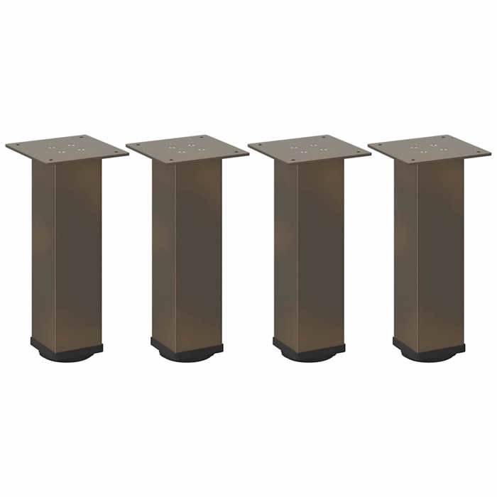 VidaXL Coffee Table Legs 4 Pieces Natural Steel 30-32 Cm Steel 4012463