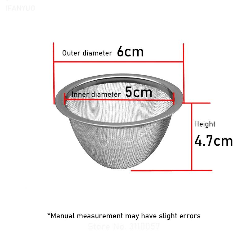 5-9.5cm Herbruikbare Roestvrij Staal Gaas Thee Infuser Thee Zeef Theepot Losse Kruiden Blad Specerij Thee Filter Drinkgerei Theeservies Keuken