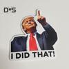 100 Stück Trump I Did That Aufkleber Lustige Zapfsäule Aufkleber Wasserdichtes Material Laptop Autofenster Trump Aufkleber