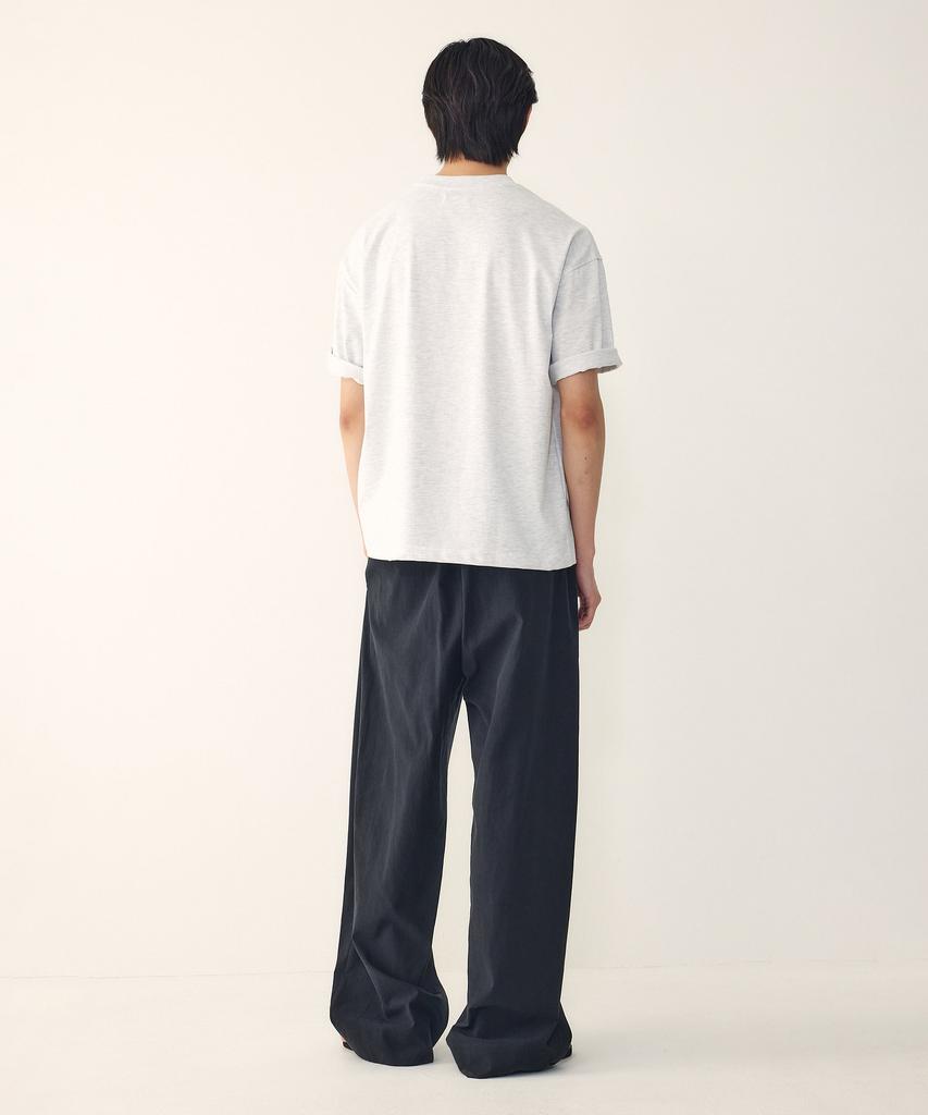 STUDIO TOMBOY [Men] Basic One-Pleat Elastic Pants_Black 9156231193