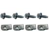 Front Bumper Outer Bracket Bolt U-nut Set Compatible with Ford F250 F350 F450 F550 Super Duty 2011-2016 Replace 11516845