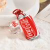 Chaveiro Pingente Criativo Simulação Garrafa Coca-Cola Tendência da Moda Pingente de Bolsa Chaveiro de Carro Brinquedo Presente