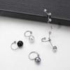 6mm 4mm Schmuck Damen Herren Tragus Ohrringe Nicht Piercing Ohrringe Zirkon Ohrklemme Nicht Gepierct