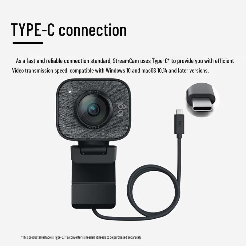 Logitech StreamCam Full HD Streaming Webcam