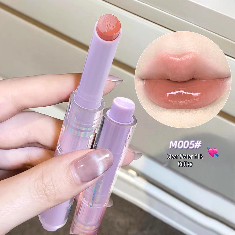 

Dudu Lips Women’s Non-Stick Lipstick: Pearlescent Moisturizing Nude Gloss for a Watery Light Finish 2g