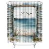 Vintage Window Frame with Seagulls Waterproof Shower Curtain Heat Resistant Machine Washable Non-Transparent 180x180cm