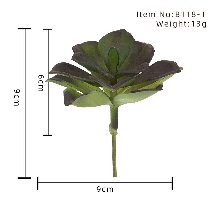 Diy Simulated Succulent Plant Head 1-2 Yuan, Mini Fake Succulent Bonsai With Flowers, Supermarket Decorations