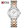 OFNS Women's Waterproof Rhinestone Luxury Quartz Watch with Roman Numerals