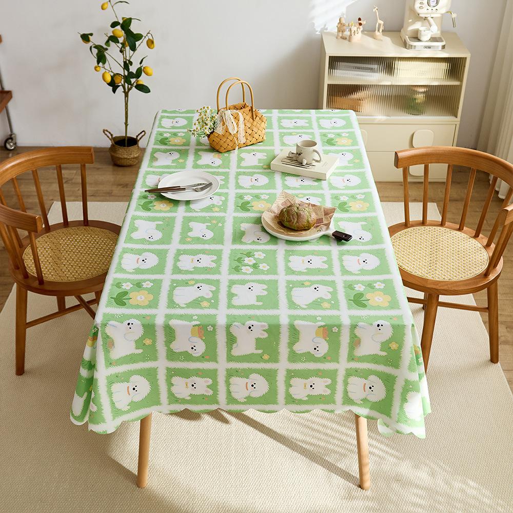 Kleines frisches pasturales Tischdecken, Wasserdichte Tischdecke, Hochwertige florale Kaffeetischdecke für das Wohnzimmer
