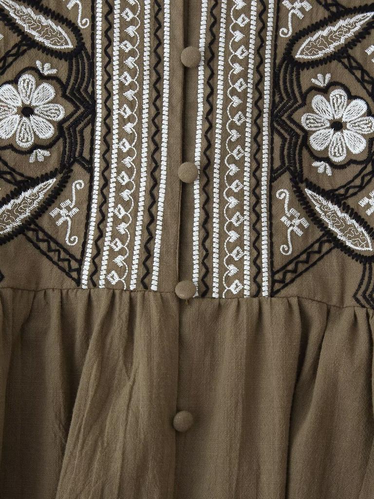 European and American Style, New Women's Clothing, Foreign Style, Fashionable Style, Chest Embroidered Shirt 5770244