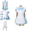 Elegant Alice In Wonderland Costume With Breathable Fabric And Exquisite Workmanship