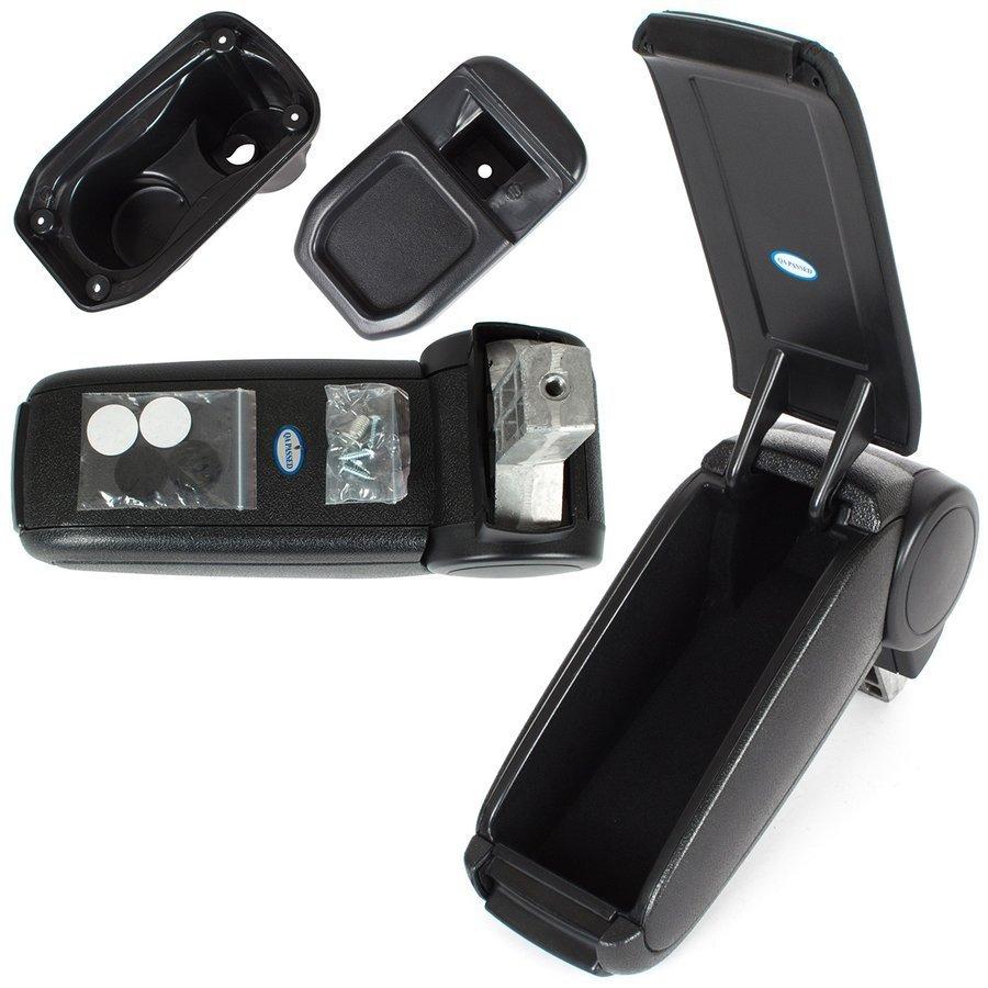 Peugeot 301 2012- Armrest Set BLACK ECO LEATHER + Installation Kit