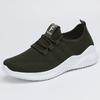 Women's Breathable Knit Sneakers - Fashionable & Comfortable Lace-Up Running Shoes with Non-Slip PVC Sole Perfect for Outdoor Walking