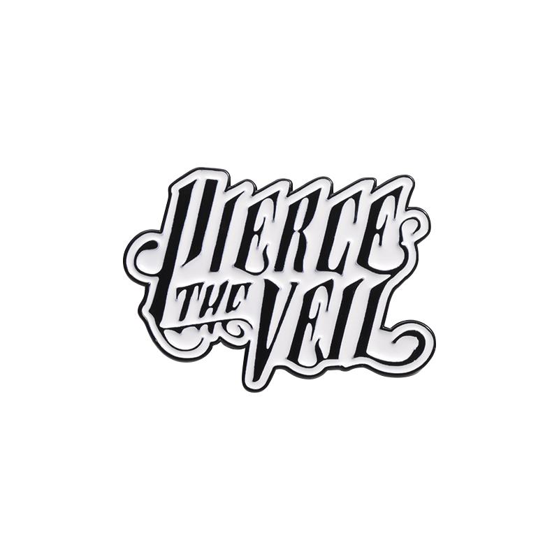 Punk Rock Band Enamel Pin Pierce The Veil Logo Music Brooch Lapel Backpack Badge Fashion Jewelry Gift For Fans Friends