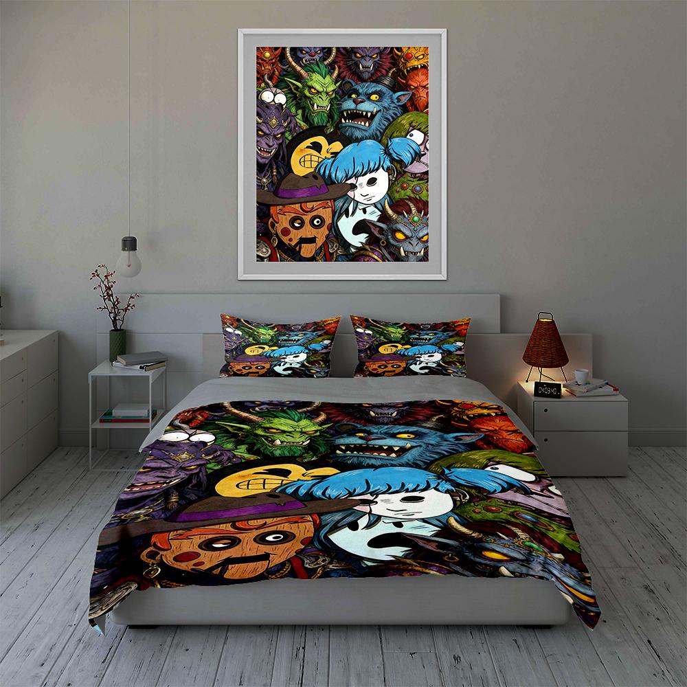 Colorful, monstrous, vibrant. Bedding Duvet cover sets Duvet covers Pillowcases gifts (1 * Duvet Cover 2 * Pillowcases, without duvet insert)
