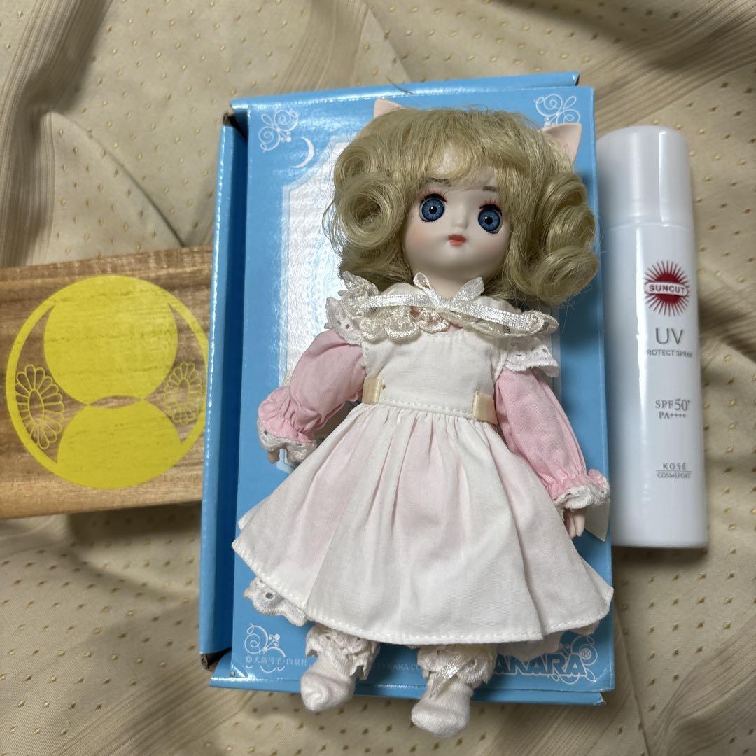 

[USED] Cotton Star Chibi Cat Bisque Doll Mina Perhonen Search Neo Blythe Licca-chan
