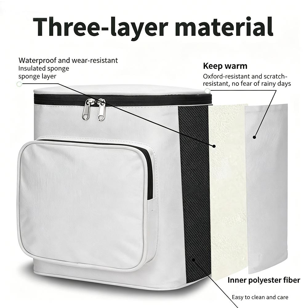 Waterproof Electric Bike Hanging Bag Large Capacity Front Storage Pouch for Helmet & Raincoat