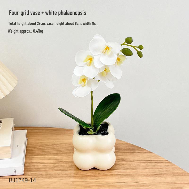 Artificial Flower Arrangement for Home or Office Décor: Living Room, Bedroom, Dining Table & Bonsai-Inspired