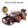 1:24 Scale Phantom Spectre Cullinan Model Toy Vehicles Alloy Diecast Sound Light Doors Opened Pull Back Birthday Gifts for Kids