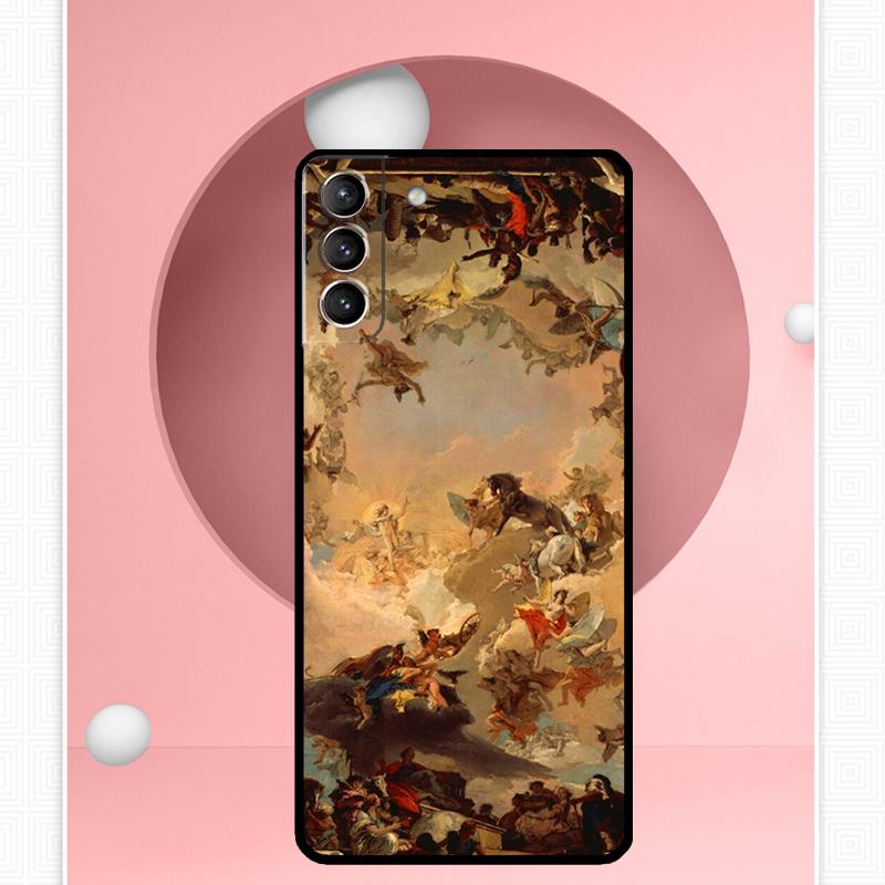 Renaissance Art Paint Case For Samsung Galaxy S25 Ultra S20 S21 S22 S23 S24 Plus S9 S10 S24 FE S25 FE Cover Funda