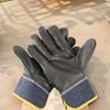 1 Pair Labor Protection Cowhide Welding Gloves Thickened Welder Gloves Leather  Work Gloves  Outdoor