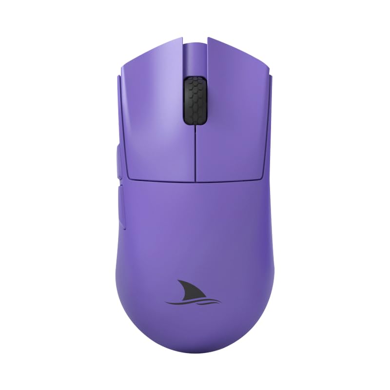 

Darmoshark M3s Varun 2K Wireless Gaming Bluetooth Purple Mouse, Ultra-Lightweight (53g), PAW3395, 26000dpi, 2.4Ghz, USB-C, фіолетовий
