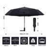 24 Bones 106cm Automatic Umbrella for Men and Women Outside Large Folding Rain and Sunshine Umbrella