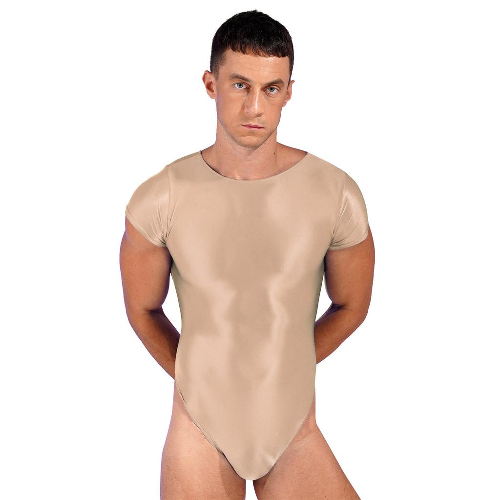 Pánská přiléhavá kombinéza Unitards sportovní bodysuit s krátkým rukávem
