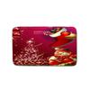 Christmas Shower Curtain Floor Mat Combination Four-Piece Set Bathroom Toilet Carpet Shower Room Mat Foot Mat
