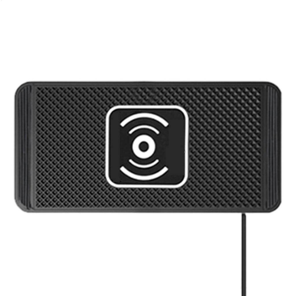 Car Wireless Charging Pad 15W Wireless Auto Phone Charger Pad Automatic Sensing Charging Mat Non-Slip Silicone Mat For Phone
