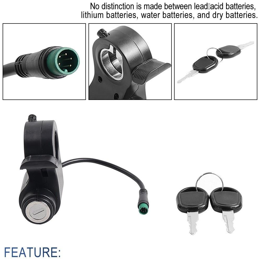 Key Lock Thumb Throttle Metal Key Lock Throttle for KUGOO KukirinG2 Pro/G2 Max Handlebar Repair
