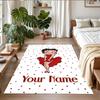 Crystal Velvet Rug Custom Name Text, Soft Non Slip Floor Mat Home DecorBetty Boop