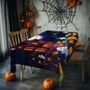 Happy Halloween Pumpkin Rectangle Tablecloth for Tables Home Dinner Reusable Table Cloth for Wedding Party Halloween Decorations