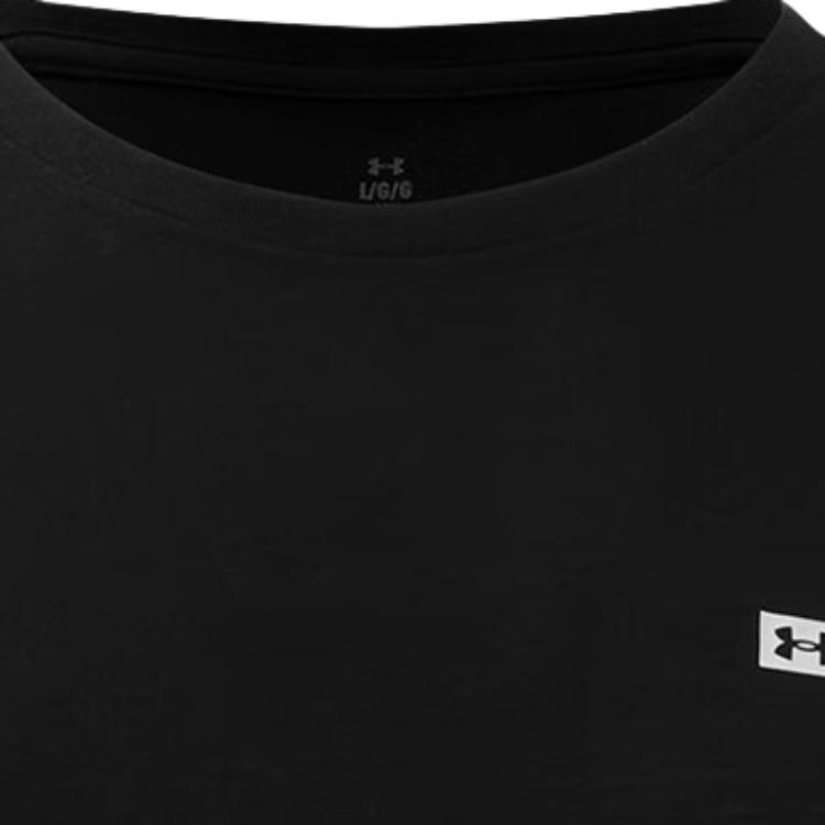 Under Armour SS25 Strip Series Versatile Comfortable Short Sleeve T-Shirt Men Tops Black 1390203-001