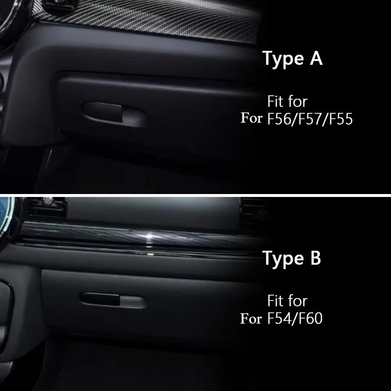 1PC Car Glove Box Handle Decorative Storage Box Leather Sticker For MINI COOPER S For F55 F56 F57 F54 F60 Car Interior Stickers