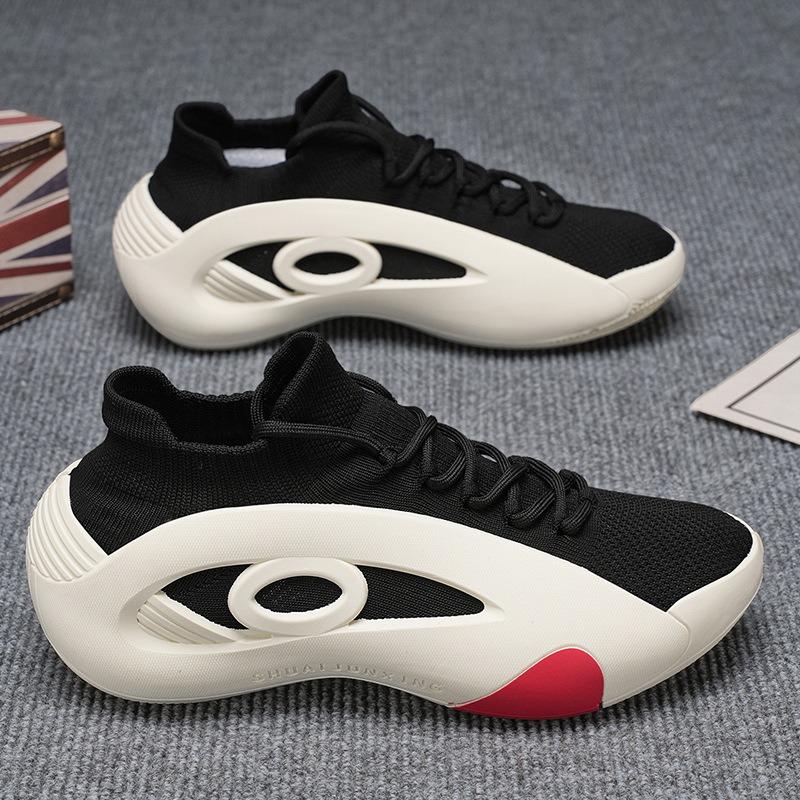 Men S Breathable Mesh Thick Sole Running Casual Sports Shoes