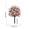22" Realistic Artificial Topiary Ball with Spike Fake Shrubs Faux Yard Plants for Outdoor Courtyards Porch Patio Home Decoration