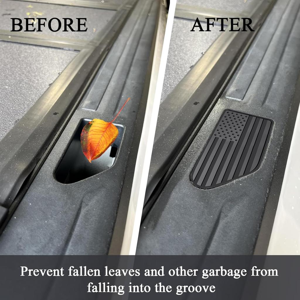 Bed Rail Stake Pocket Covers for GMC Chevy Silverado Sierra 1500 -2024 2025, GMC Sierra 2500 3500HD -2024 2025, Truck Caps Rear Holes Plugs Covers